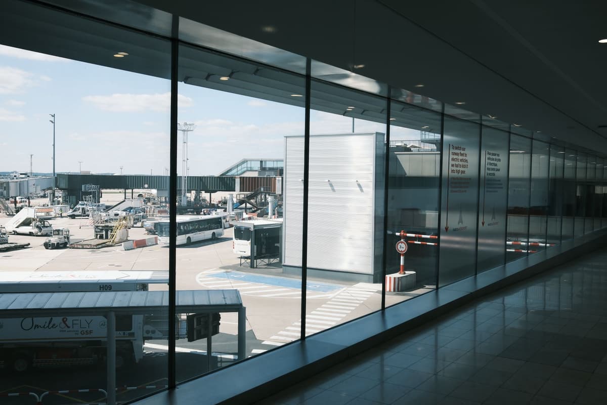 Terminal de Paris Aéroport avant l'envol vers les Açores
