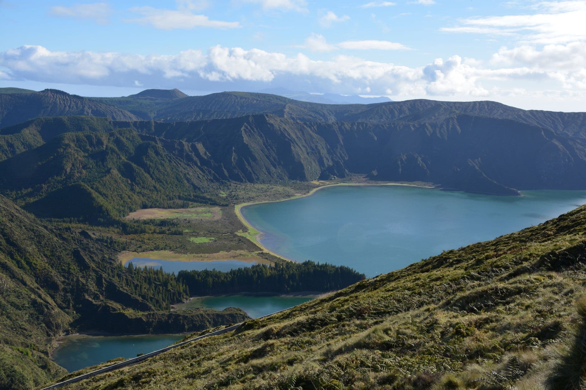 Panorama sur les paysages de São Miguel aux Açores
